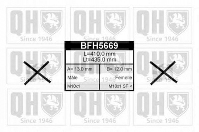 QUINTON HAZELL bfh5669 -  Тормозной шланг